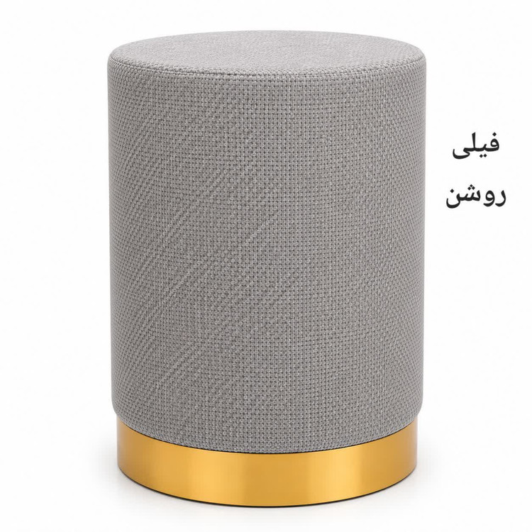 پاف استوانه ای مخملی کبریتی