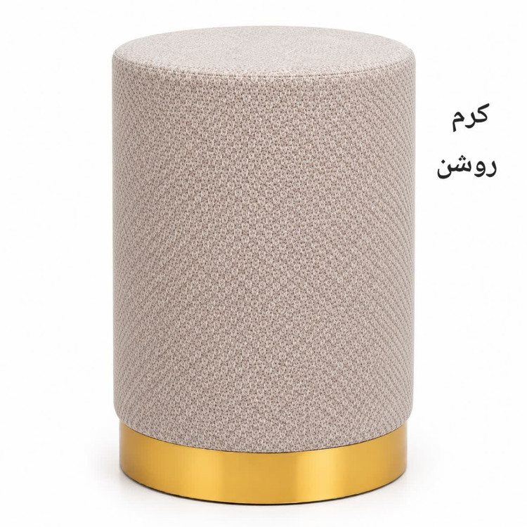 پاف استوانه ای مخملی کبریتی