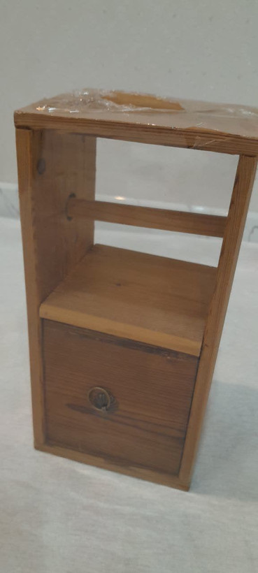 جعبه دستمال کاغذی رولی مدل ترمه دارای کشو
