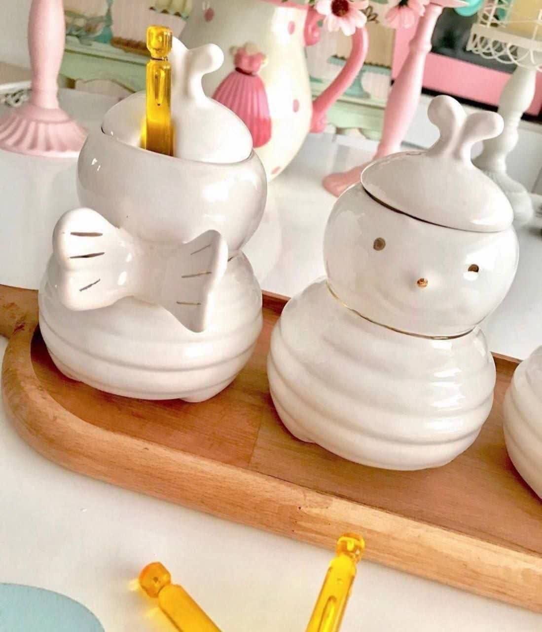 ظرف عسل طرح زنبوری