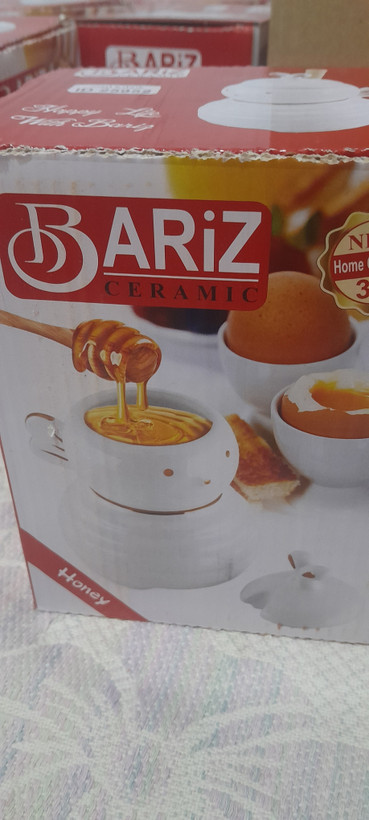 ظرف عسل طرح زنبوری رنگی